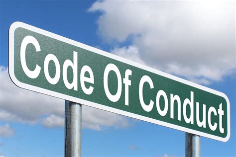 Code of Conduct - Free of Charge Creative Commons Green Highway sign image
