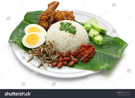 Nasi Lemak Coconut Milk Rice Malaysian Stock Photo Shutterstock