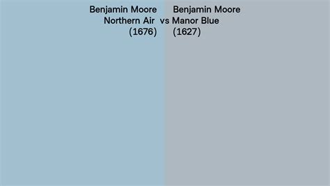 Benjamin Moore Northern Air Vs Manor Blue Side By Side Comparison