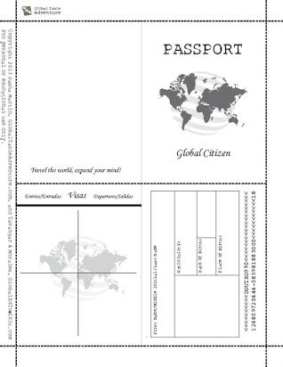 Student Passport Template - Collage Template