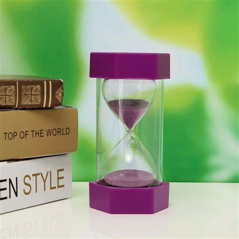 New 15 Minutes Plastic Frame Sand Glass Sandglass Hourglass Timer Clock