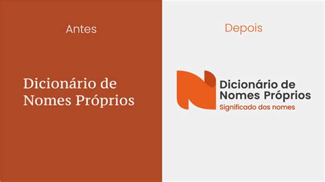 Dicionário De Nomes Próprios Apresenta A Sua Nova Identidade Ângulos