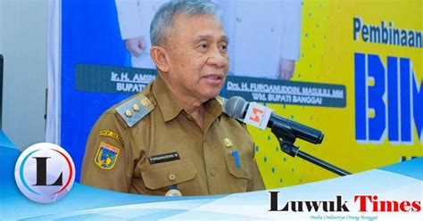 Wabup Banggai Furqanuddin Buka Bimtek Administrasi Kontrak Konstruksi