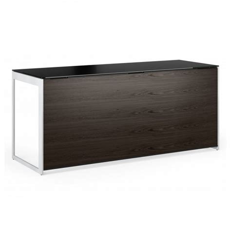 BDI Sequel 20 6101 Desk And Multi Cabinet Charcoal Ash Nickel At AV