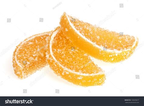 Jujube Orange Jelly Candy Isolated On Stock Photo 193635677 Shutterstock