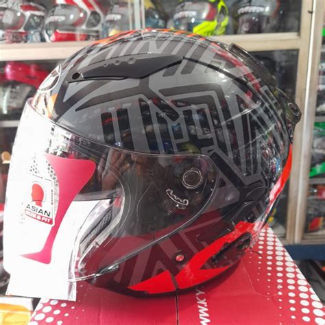 Jual Helm Kyt Galaxy Flat R Motif Neon Shopee Indonesia