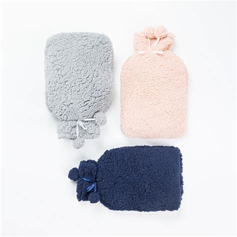 Body Beauty Hush Teddy Fur Hot Water Bottle Cover L