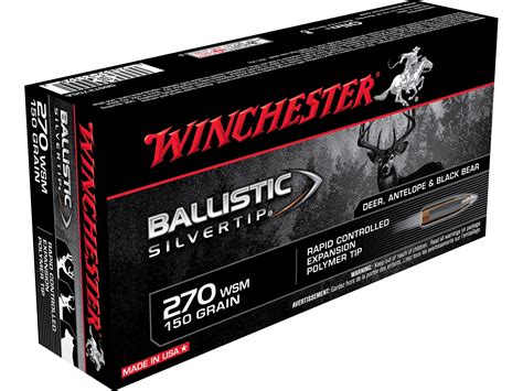 Winchester Ballistic Silvertip Winchester Short Mag Wsm Ammo