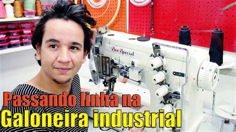 Como Passar Linha Na Galoneira Industrial Youtube