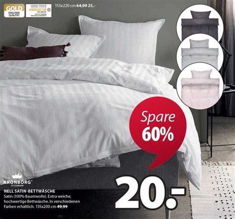 Kronborg Nell Satin bettwäsche Angebot bei Jysk 1Prospekte de