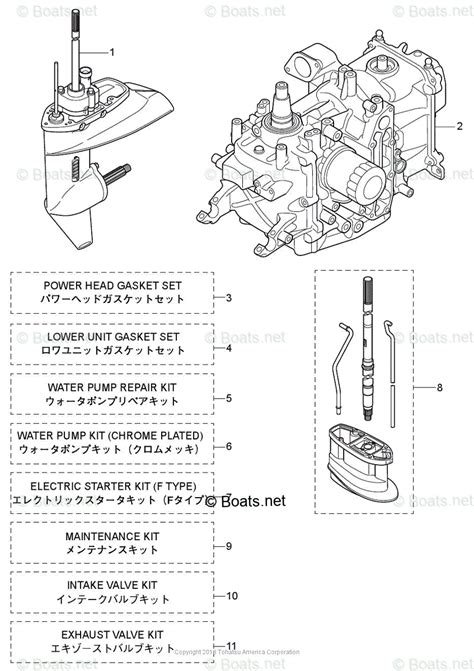 Tohatsu Outboard 2018 Oem Parts Diagram For Assembly And Kit Parts