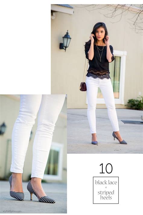 Black And White Jeans Outfit 15 Stylish Ways To Wear White Jeans