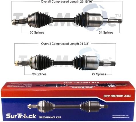 Amazon Surtrack Pair Set Of Front Cv Axle Shafts For Chevrolet