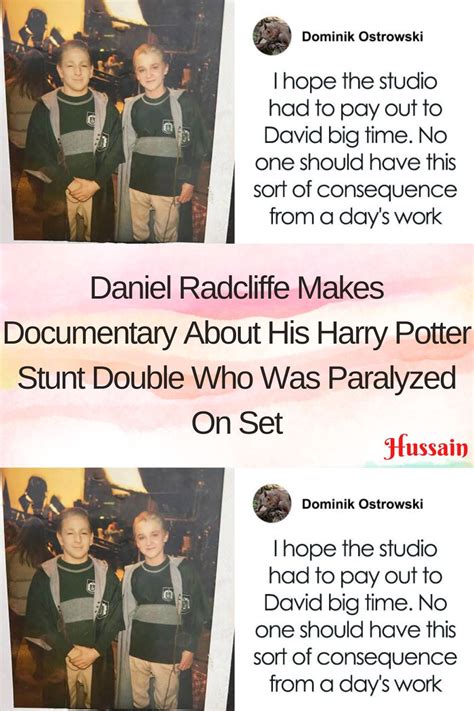 Daniel radcliffe makes documentary about his harry potter stunt double ...