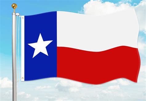 3x5 Foot Texas State Flag Vivid Color And Fade Proof Canvas Header