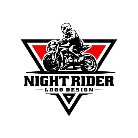 Premium Vector Touring Biker Riding Motorcycle Logo Vector