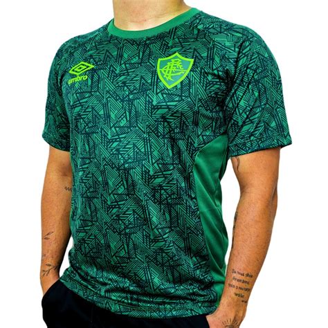 Camisa Fluminense Umbro Treino Masculino Camisa Retr Mais