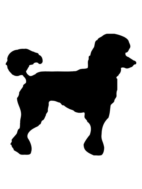 Printable Poodle Stencil