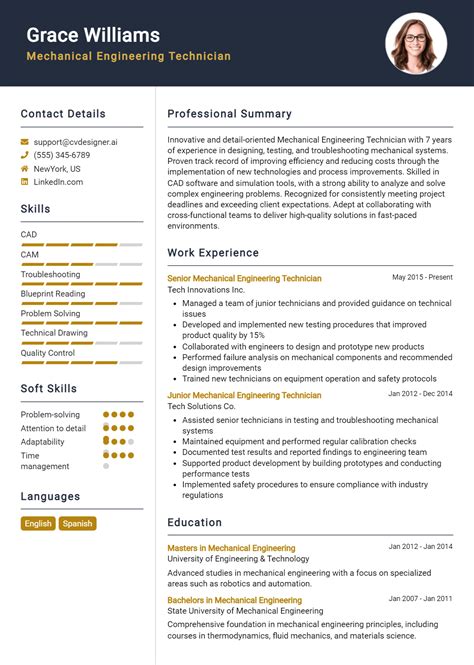 9 Mechanical Design Engineer Resume Examples And Templates For 2024