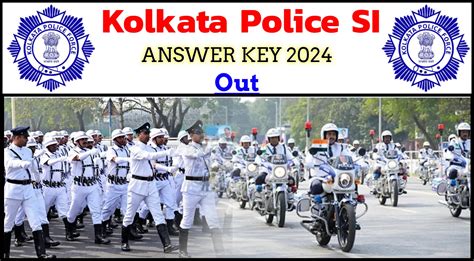 Kolkata Police SI Answer Key 2024 Released Check Key Now