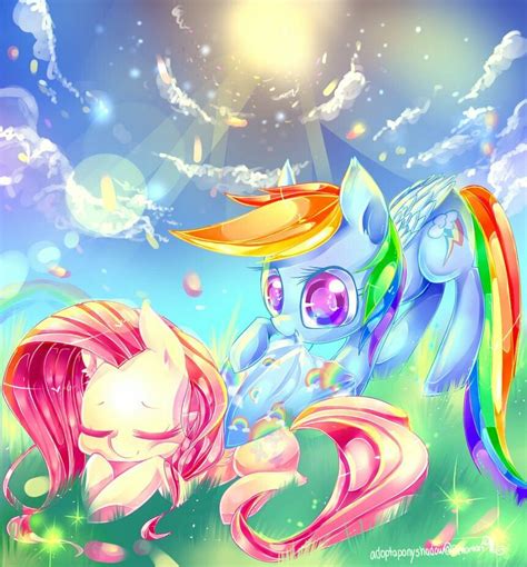 Fluttershy And Rainbow Dash Fanart My Little Pony 1 Little Poney My