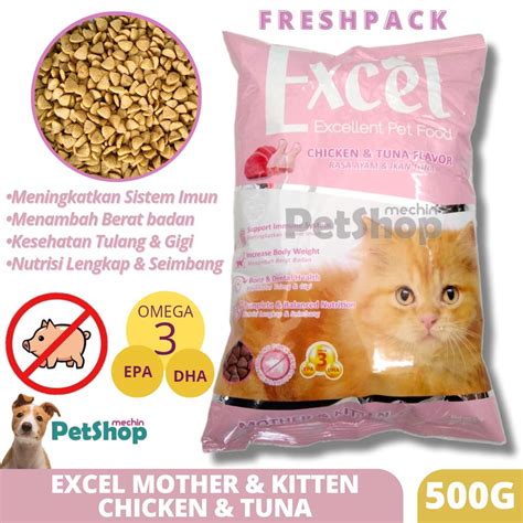 Jual EXCEL MOTHER KITTEN 500GR MAKANAN KERING KUCING INDUK KITTEN