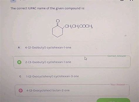 The Correct Iupac Name Of The Given Compound Is