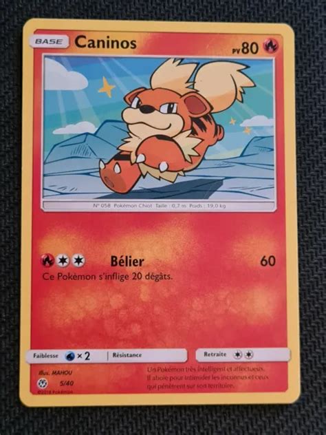 CARTE POKEMON FRANÇAISE Caninos 5 40 McDonald s 2018 EUR 2 10 PicClick FR