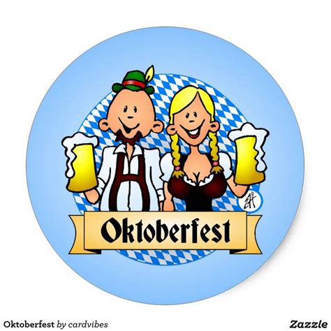 Oktoberfest Classic Round Sticker Zazzle Round Stickers