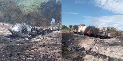 Dois Jovens Morrem Carbonizados Ap S Carreta Pegar Fogo E Explodir No