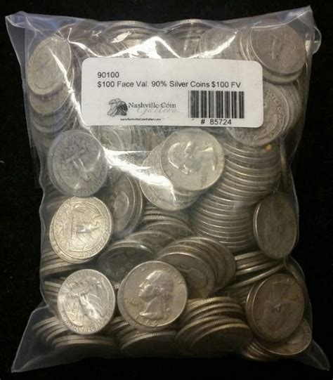 US 90% "Junk" Silver Coins, $100.00 face - SKU #90100