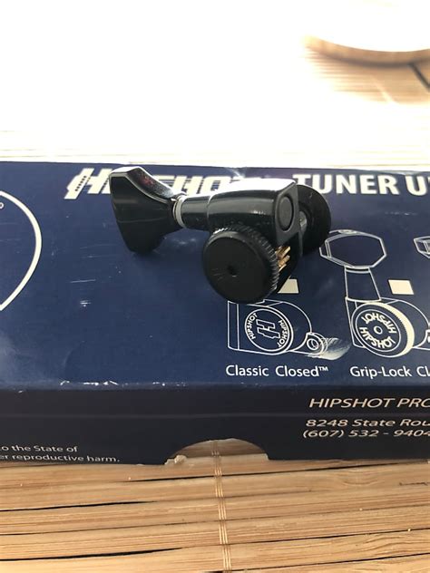 Hipshot Open Gear Locking Tuners X String Black Reverb