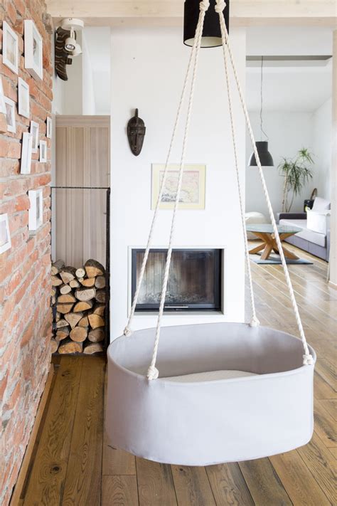 Hanging Baby Cradle | Light Grey - Swingy Nest