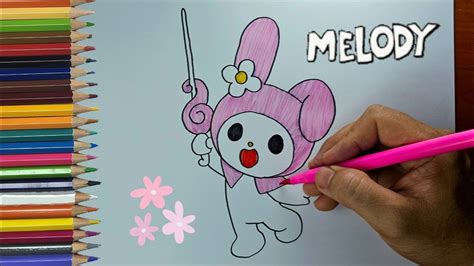 Learn How To Draw Melody Melody Drwaing For Kid Youtube