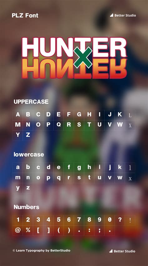 Hunter X Hunter Font Download Free Font And Logo