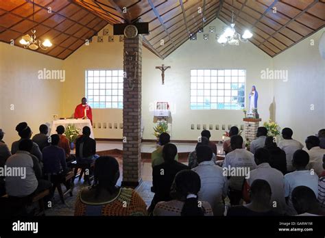 Statue Of Mother Mary In The Chapel Of The Catholic Church Of The