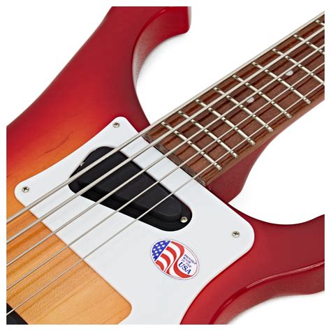 Rickenbacker 4003S5 5-String Bass, Fireglo at Gear4music