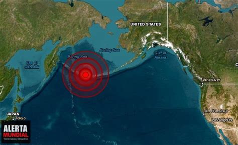 Sismo Potencial Sacude Alaska De Los Estados Unidos