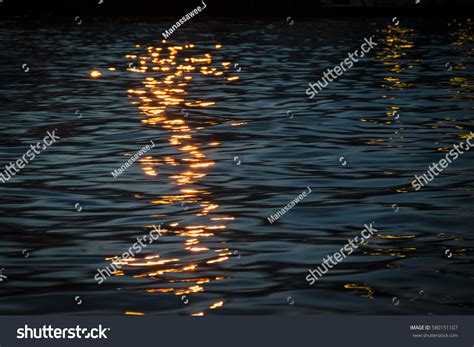 Reflection Light On Water Night Stock Photo 580151107 | Shutterstock