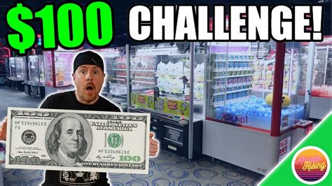 Claw Machine Challenge At Round Arcade Youtube