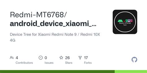 GitHub Redmi MT6768 Android Device Xiaomi Merlin Device Tree For