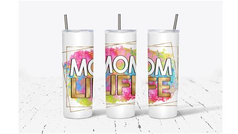 Mom Life 20oz Sublimation Tumbler Design Etsy