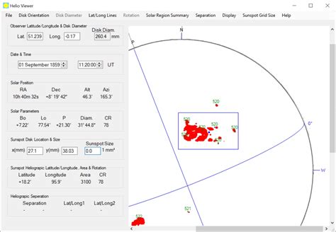 The Size Of The Carrington Event Sunspot Group British Astronomical