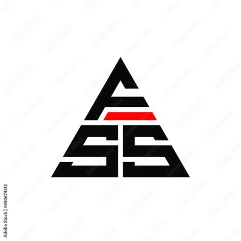 Fss Triangle Letter Logo Design With Triangle Shape Fss Triangle Logo