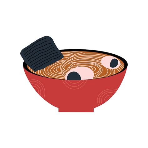 Premium Vector Ramen Noodle Soup Japanese Popular Dish Vector