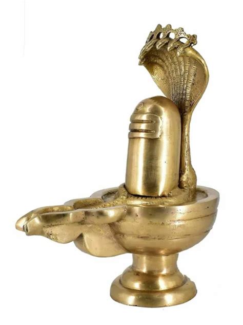 ANTIK MESSING LORD Shiva Lingam Skulptur Shivling Idol Statue Heim