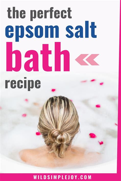 The Perfect Epsom Salt Bath Recipe Postpartum Postpartum Health