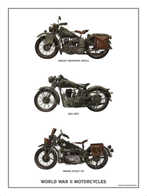 World War Ii Motorcycles Historyshots Infoart