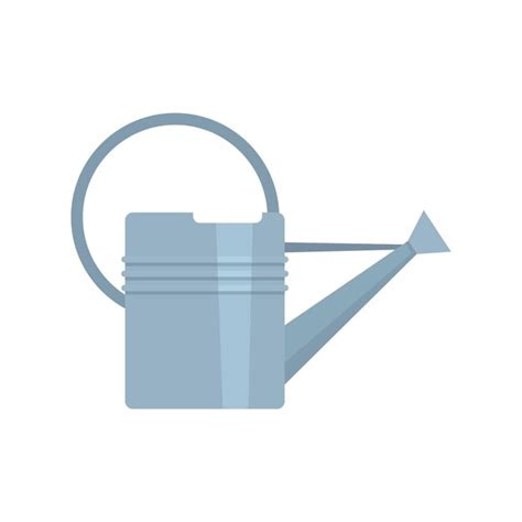 Premium Vector Metal Watering Can Icon Flat Illustration Of Metal