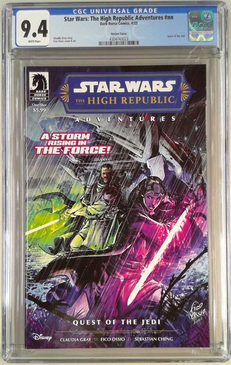 Star Wars High Republic Adventures Quest Of The Jedi B CGC 9 4 Slab